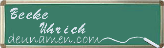 Beeke Uhrich Visitenkarte